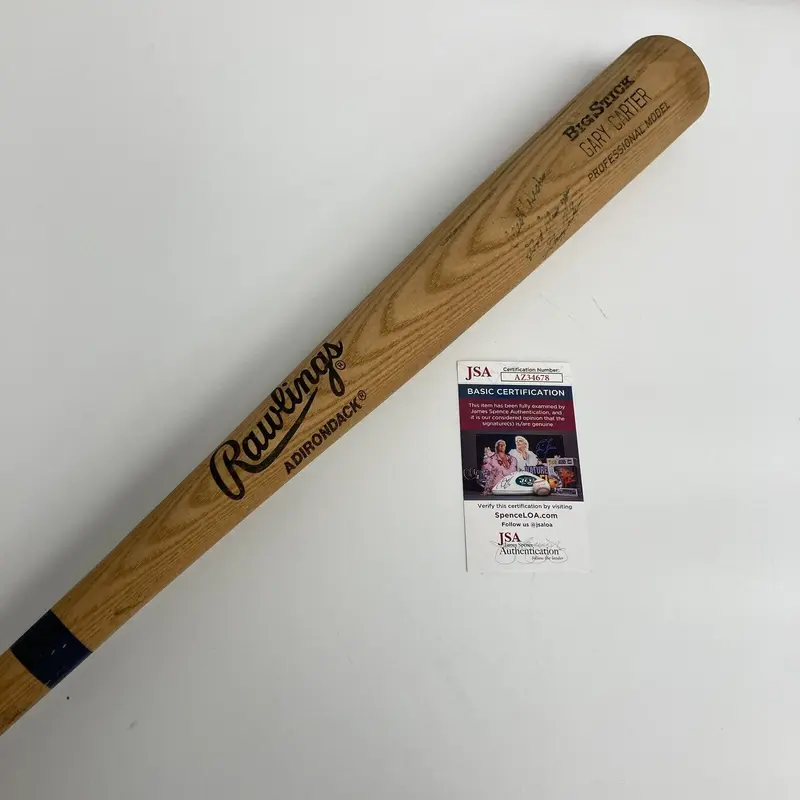 Gary Carter Signed Rawlings Game Issued Baseball Bat JSA COA