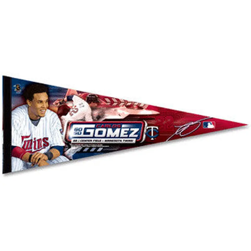 Carlos Gomez "Go-Go" Minnesota Twins Premium Felt Pennant L.E. #888/2,009 - Wincraft