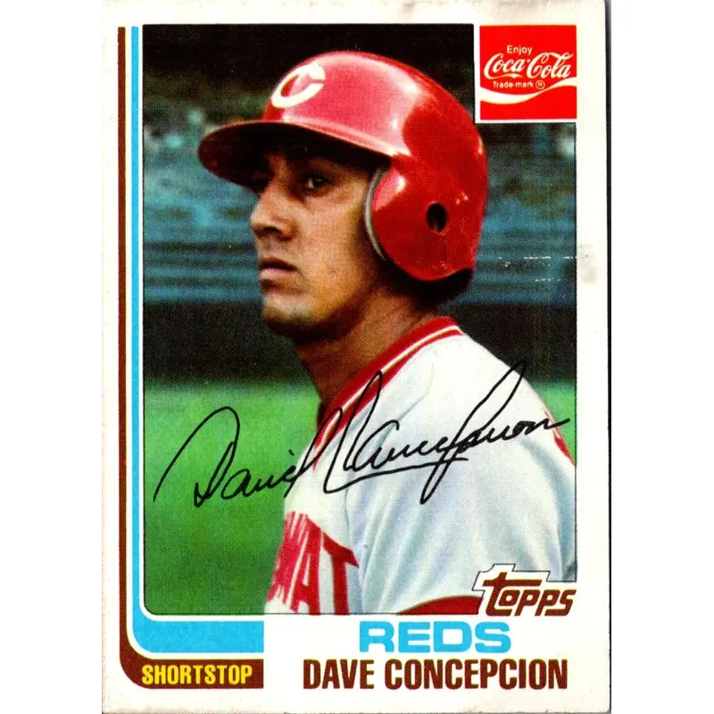 1982 Topps Coca-Cola Cincinnati Reds Dave Concepcion #5