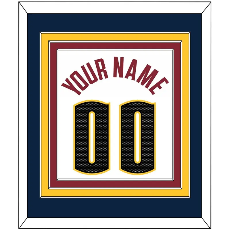 Denver Name & Number - White Association - Triple Mat 2