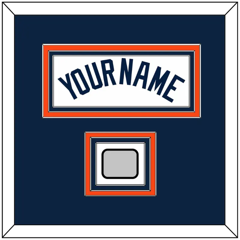 Detroit Name & World Series Patch - Home White (1972-2017) - Triple Mat 2