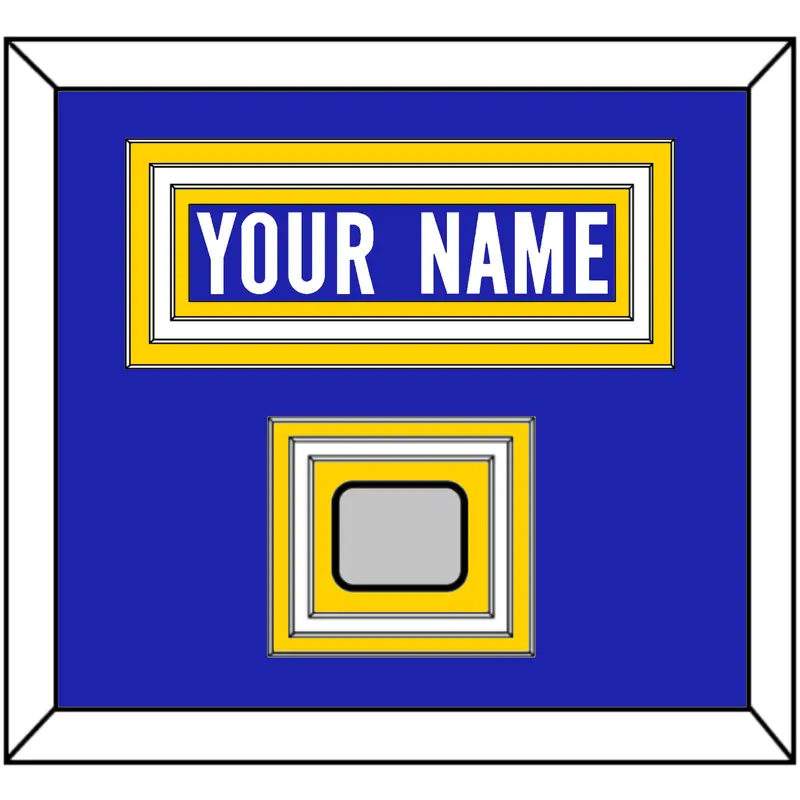 Los Angeles Nameplate & Super Bowl LVI Jersey Patch - Home Blue - Triple Mat 2