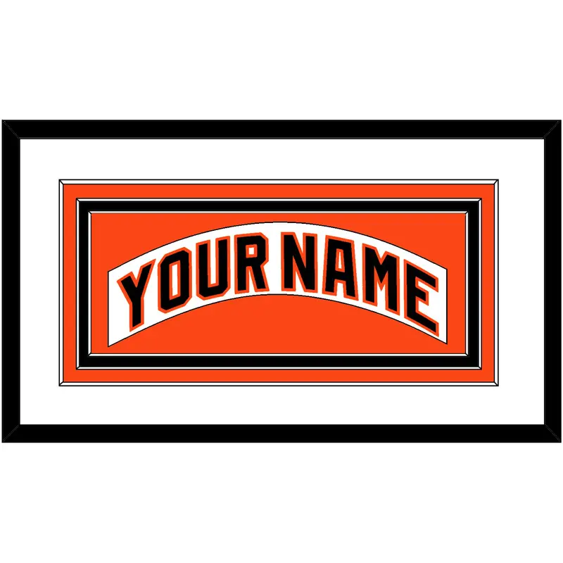 San Francisco Nameplate - Home White (1983-1993) - Triple Mat 1