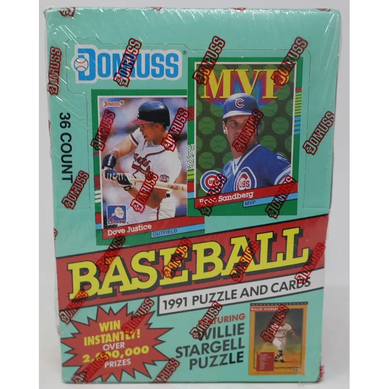 1991 Donruss Baseball Series 2 Wax Box