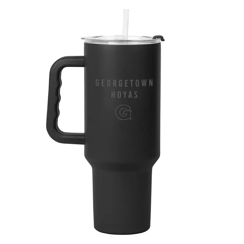 Georgetown 40oz Black Tonal Powder Coat Tumbler