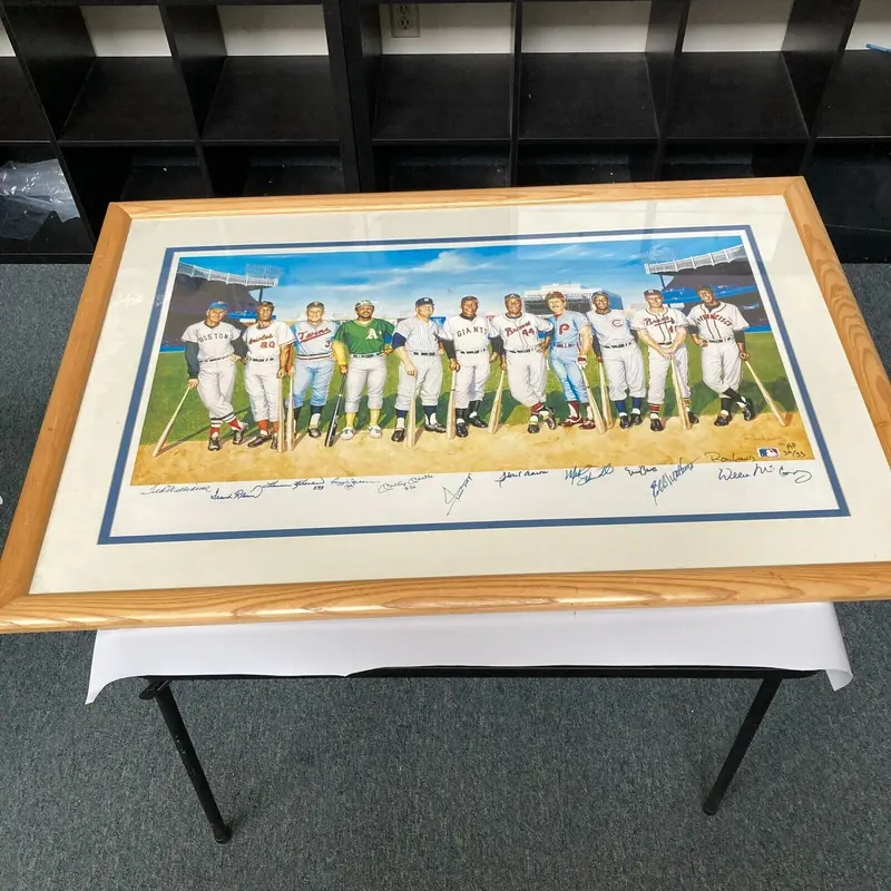RARE 500 Home Run Club Signed Artist Proof Litho Photo 32/33 Mickey Mantle JSA