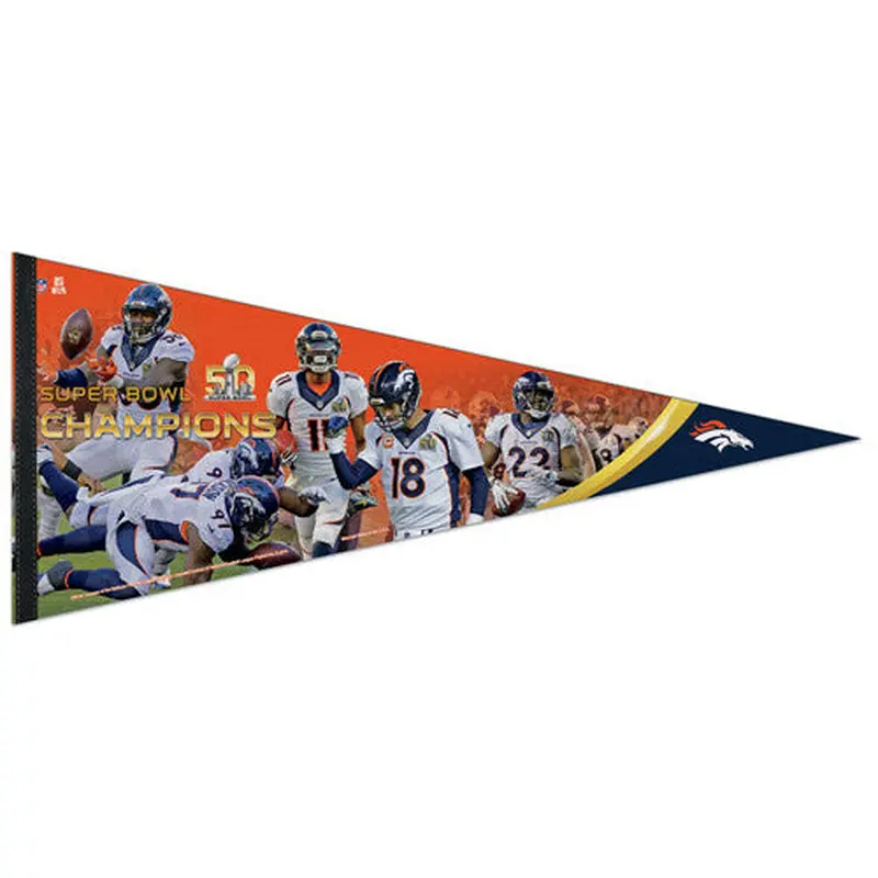 Denver Broncos Super Bowl 50 "Moments" Premium XL Felt Collector's PENNANT