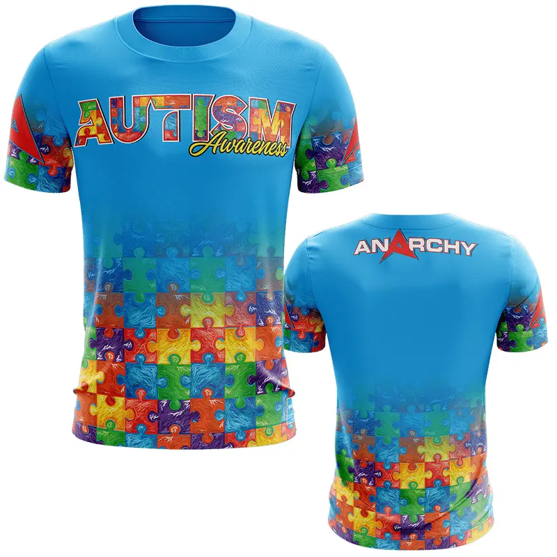 Anarchy Bat Company Short Sleeve Shirt - Autism Awareness