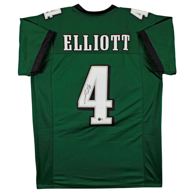 Jake Elliott Authentic Signed Green Pro Style Jersey Autographed BAS