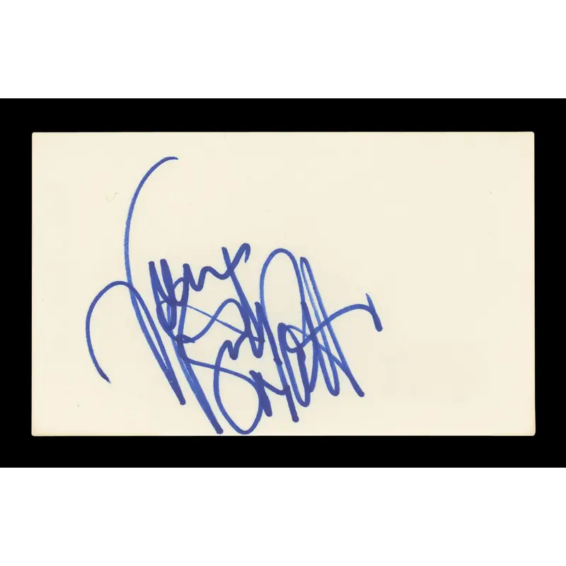 Valerie Bertinelli One Day at a Time Signed 3x5 Index Card BAS #AD70220