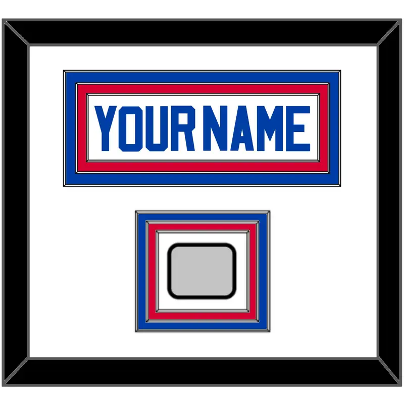 Detroit Name & 2X Champions Patch - Home White (1983-1996) - Triple Mat 1