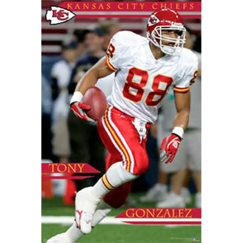 Tony Gonzalez "Action" Kansas City Chiefs Poster - Costacos 2006