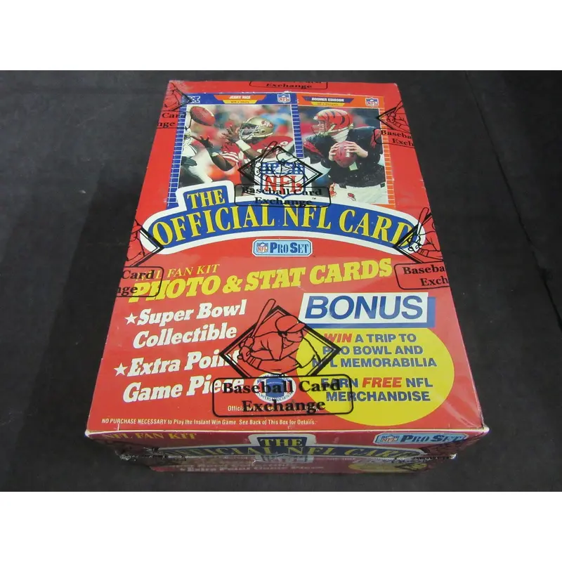 1989 Pro Set Football Unopened Series 1 Box (FASC)