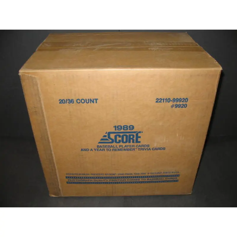 1989 Score Baseball Case (20 Box)