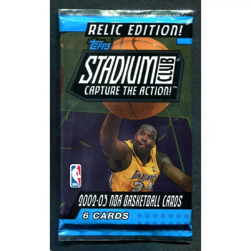2002/03 Topps Stadium Club Basketball Unopened Pack (Relic Edition) (6)