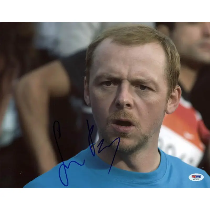 Simon Pegg Run Fatboy Run Signed Authentic 11X14 Photo PSA/DNA #M97258