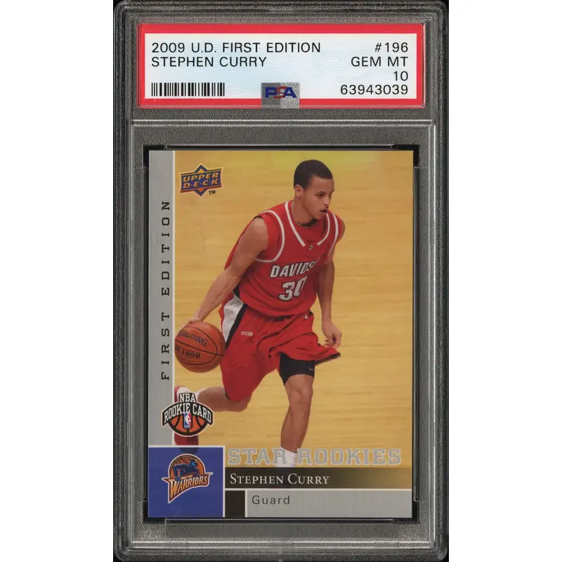 Stephen Curry 2009 Upper Deck First Edition #196 PSA 10 Gem Mint