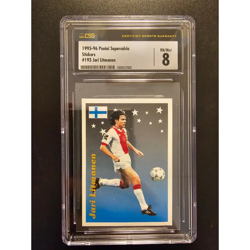 1995-96 Panini Supercalcio Stickers - Jari Litmanen #193 SGC 8