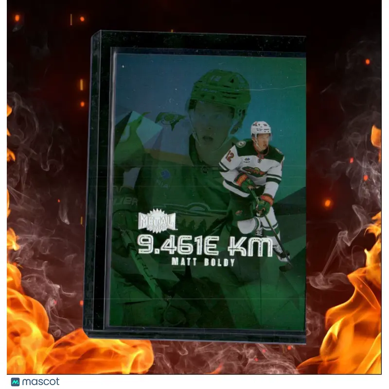 2023-24 SkyBox Metal Universe Matt Boldy 9.461E KM Light Year #LY-9