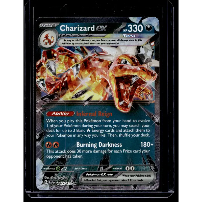 2023 Pokemon Scarlet & Violet - Paldean Fates - Charizard ex #054