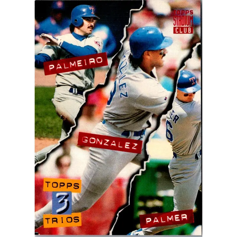 1994 Stadium Club Juan Gonzalez/Rafael Palmeiro/Dean Palmer #112