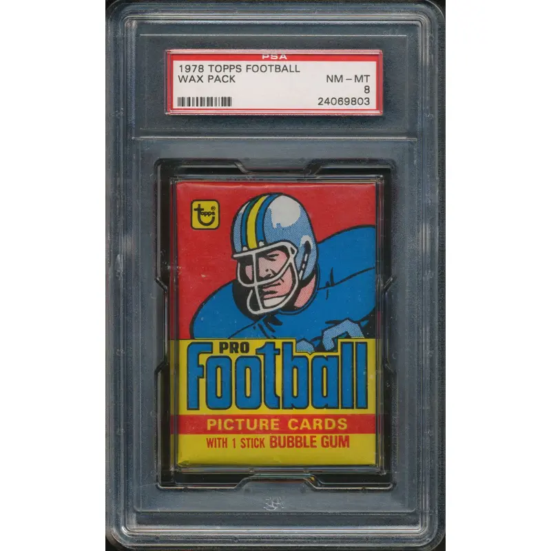 1978 Topps Football Unopened Wax Pack PSA 8