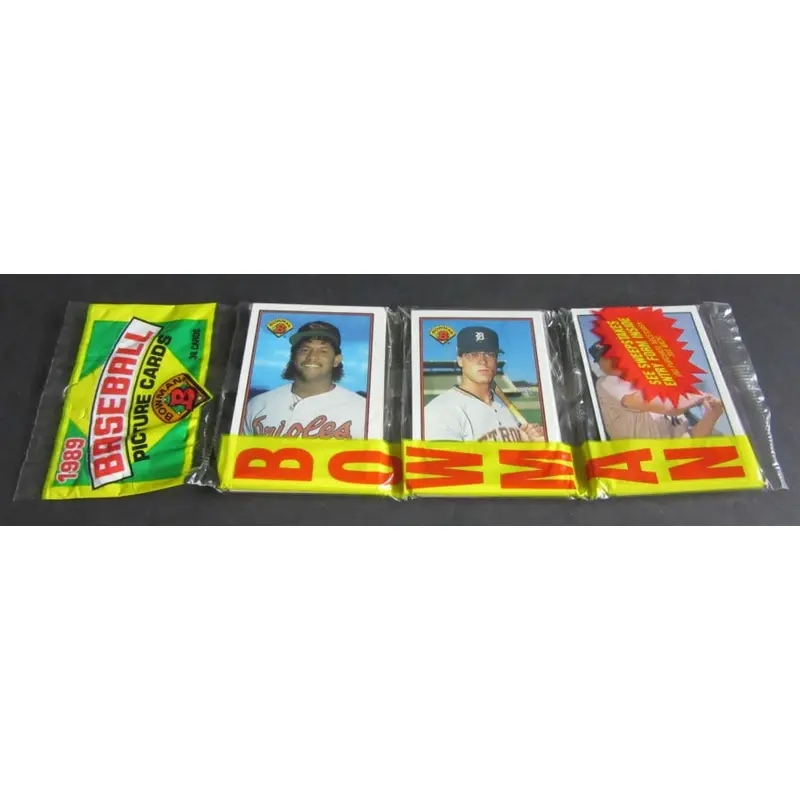 1989 Bowman Baseball Unopened Rack Pack
