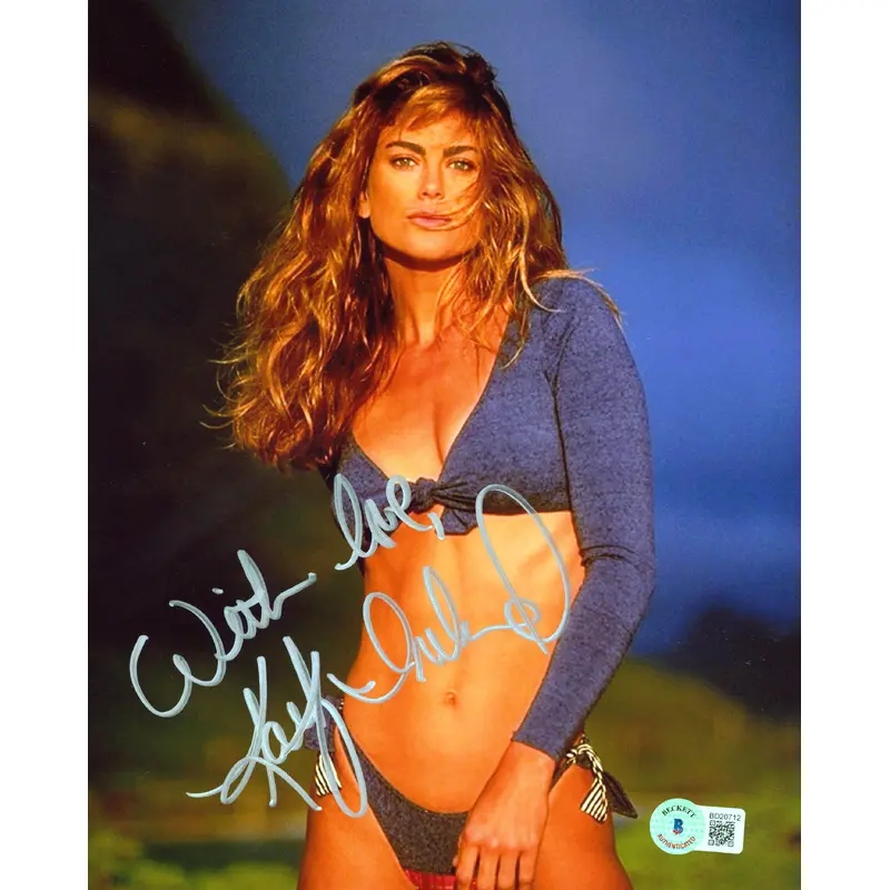 Kathy Ireland "With Love" Authentic Signed 8x10 Sexy Photo BAS #BD20712