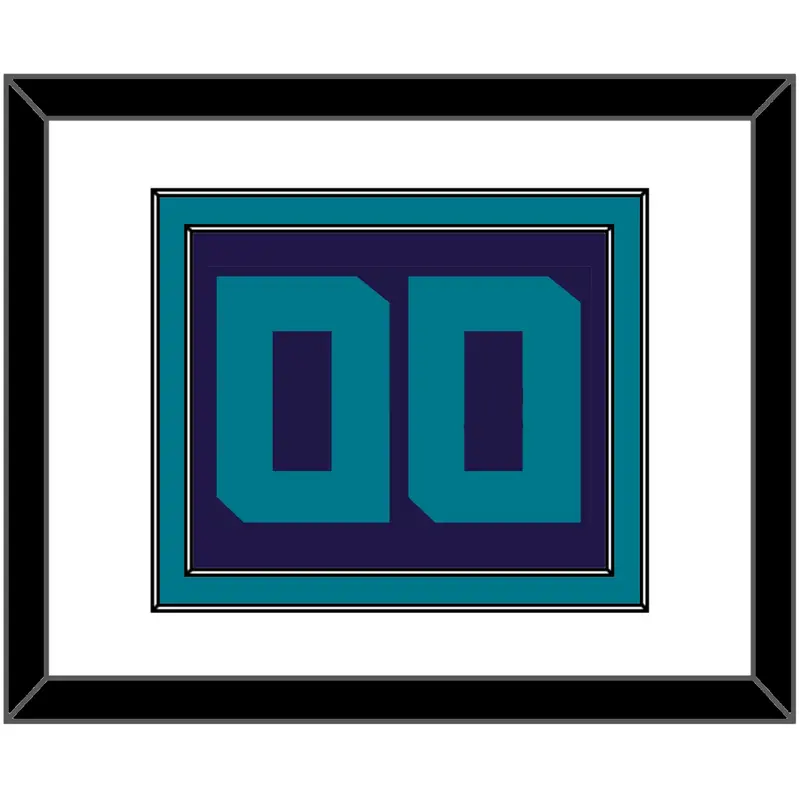 Charlotte Number - Purple Statement - Double Mat 1