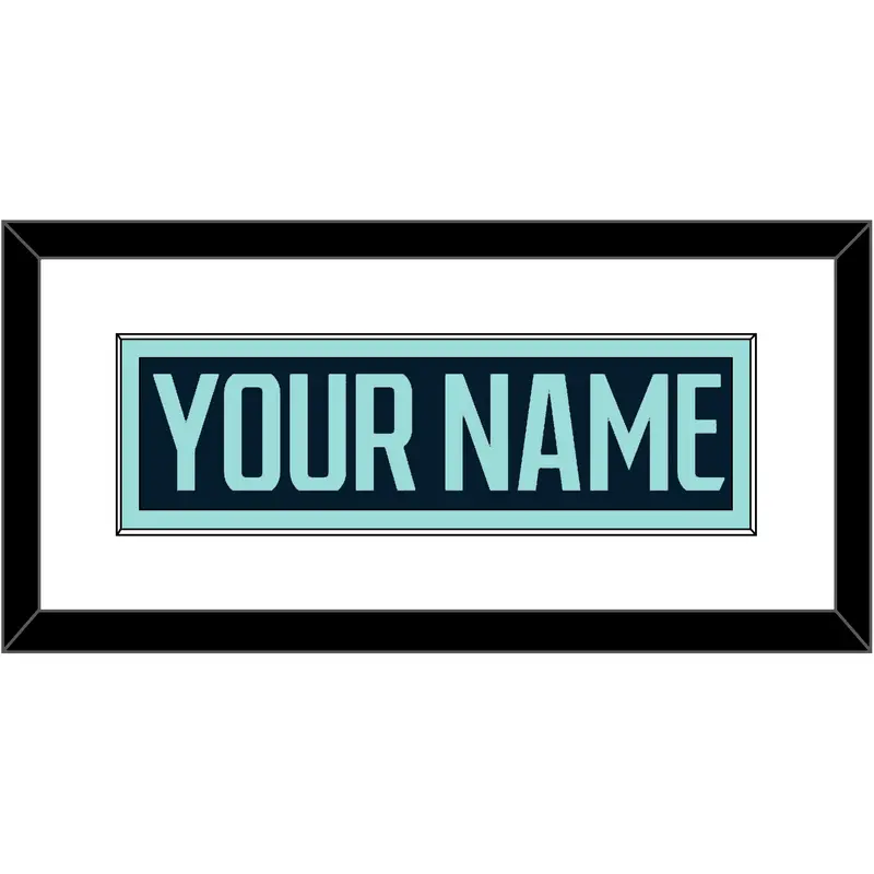 Seattle Nameplate - Home Navy Blue - Single Mat 1