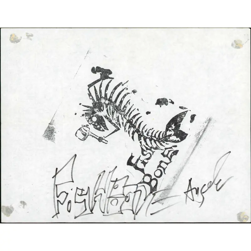 Angelo Moore Fishbone Authentic Signed 8.5x11 Promo Poster BAS #AA03689