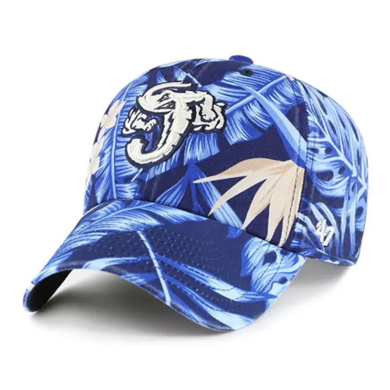 Jacksonville Jumbo Shrimp '47 Navy Tropicalia Clean Up