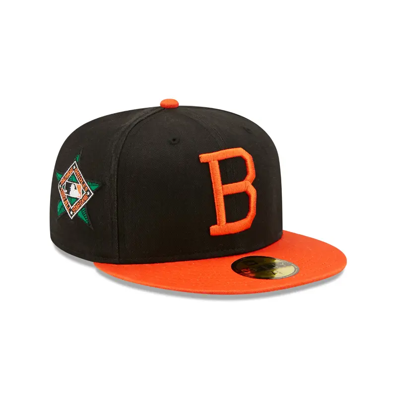 Baltimore Orioles Cooperstown Patch 59FIFTY Cap - Sort/Orange