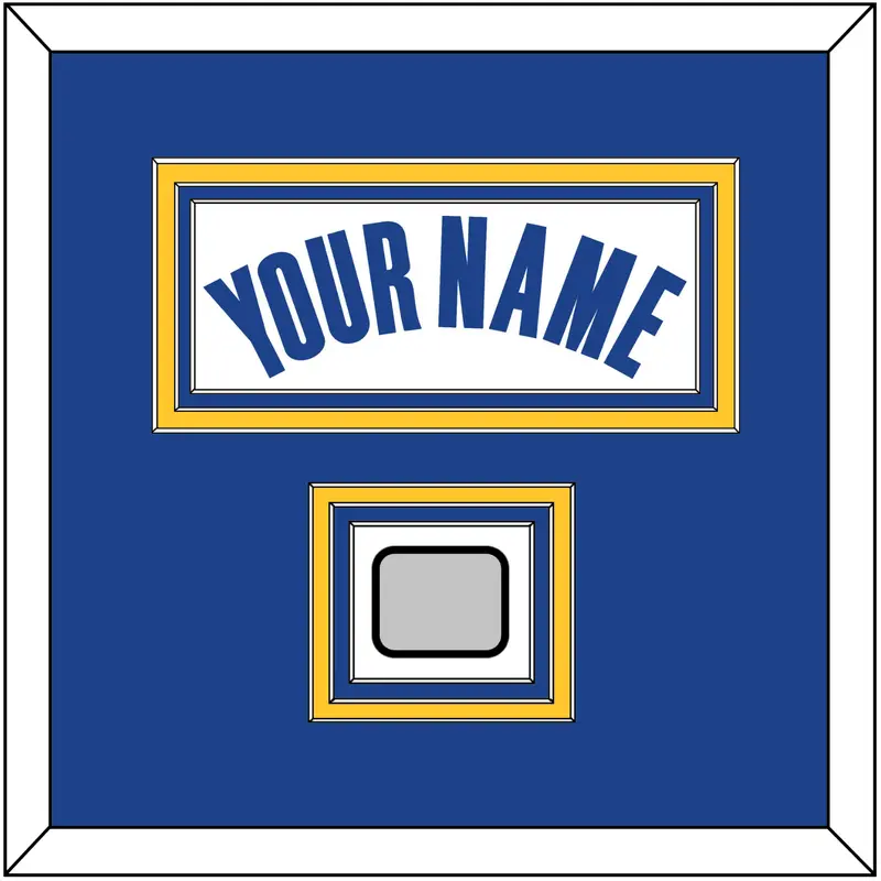 Golden State Name & Champions Patch - White Association - Triple Mat 2
