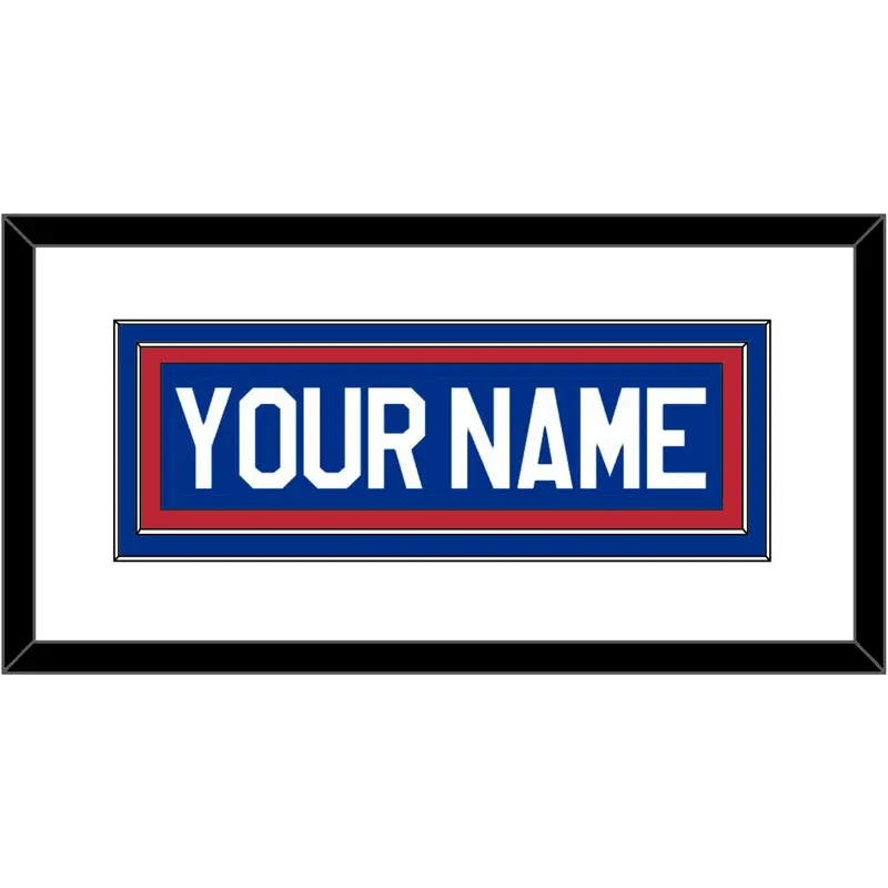 United States Mens Hockey Nameplate - 1980 Olympics Home White - Double Mat 1