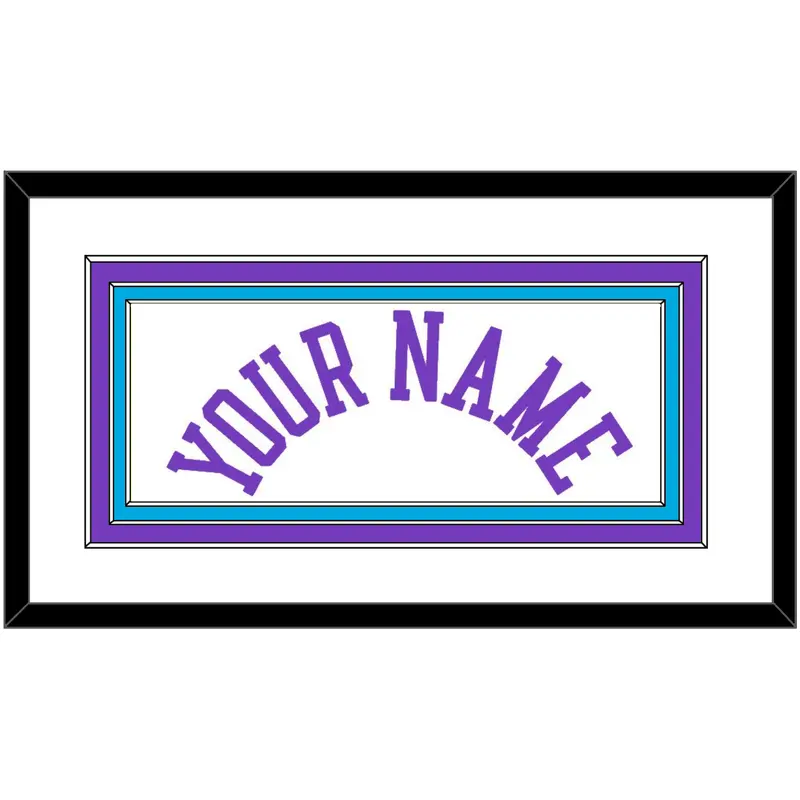 Utah Name - Home White (1996-2004) - Triple Mat 1