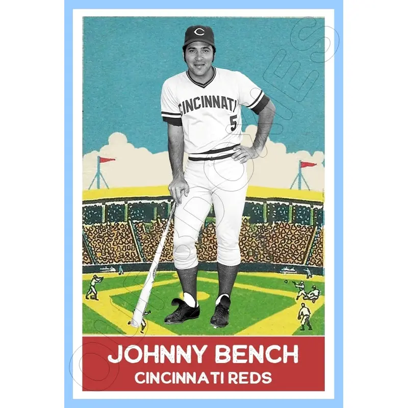 Johnny Bench 1933 DeLong Custom Card - 4618