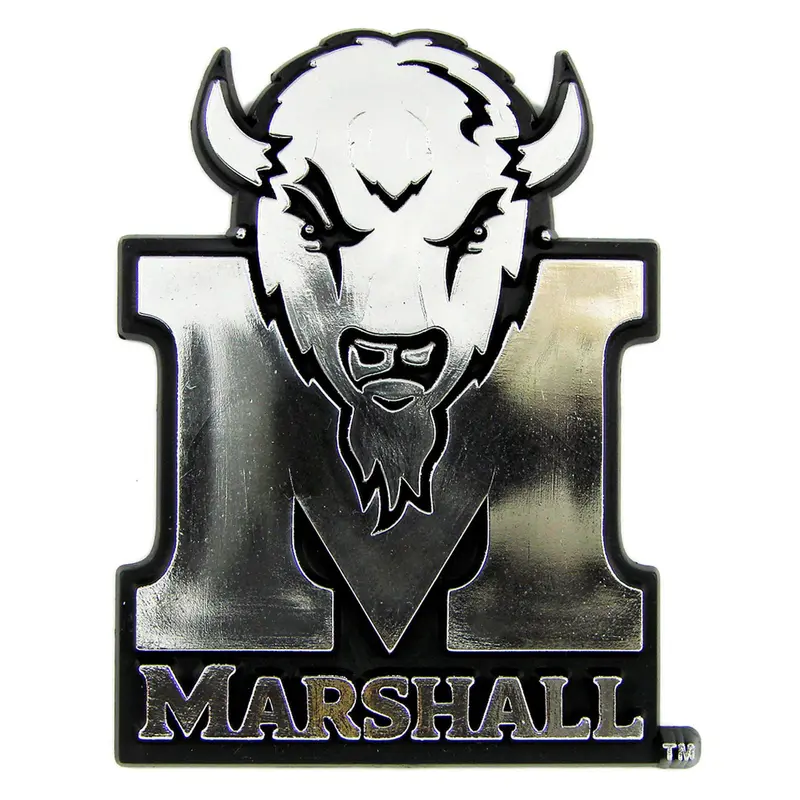 Marshall University Molded Chrome Emblem