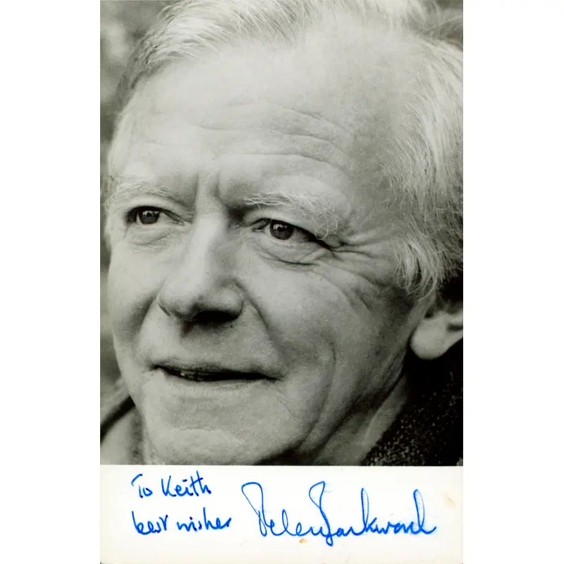 Peter Barkworth Patton "To Keith best wishes" Signed 3.5x5.5 Photo BAS #BM38122