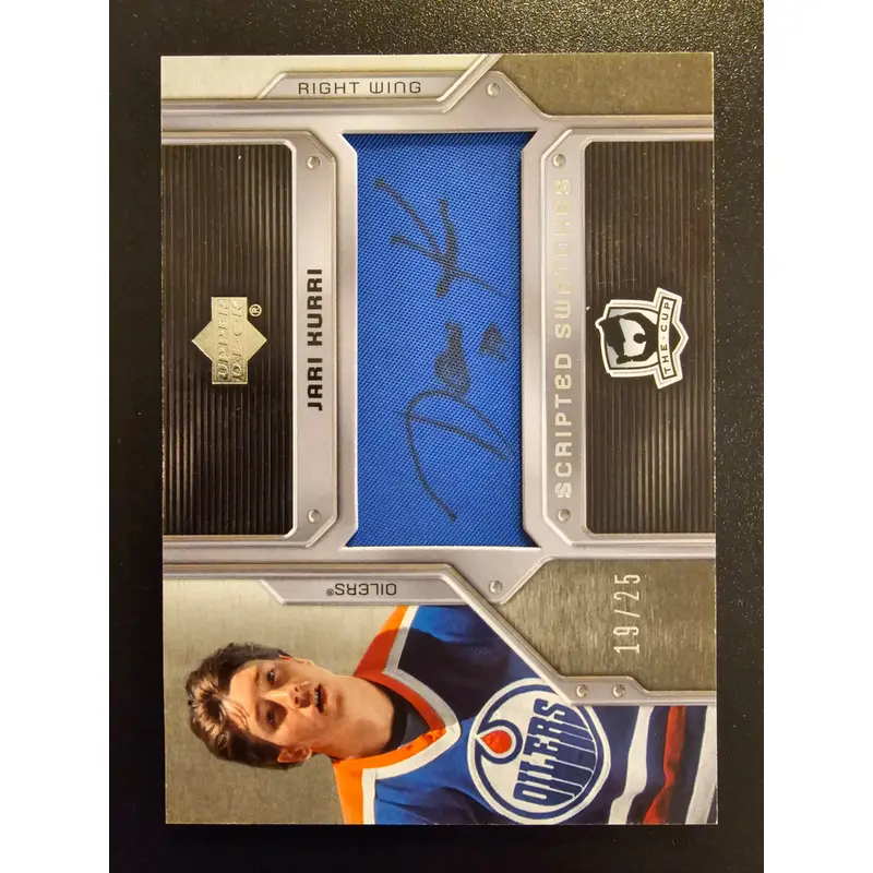 2006-07 Upper Deck The Cup - Scripted Swatches Jari Kurri #SS-JK /25