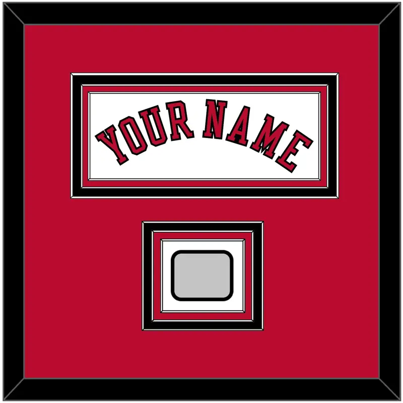Chicago Name & 3X Champions Patch - Home White (1986-2017) - Triple Mat 2