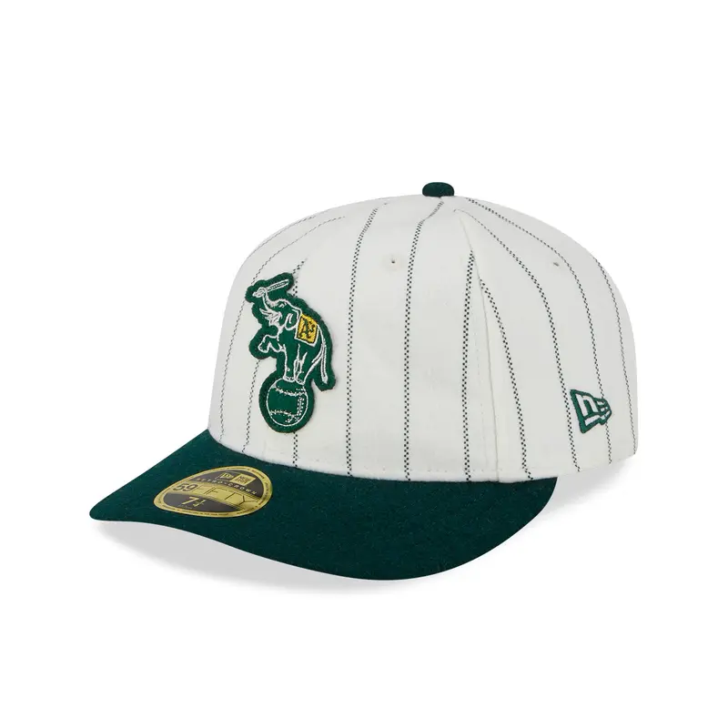 New Era - 59fifty Retro Crown - Heritage - Oakland Athletics Cooperstown - Chrome White
