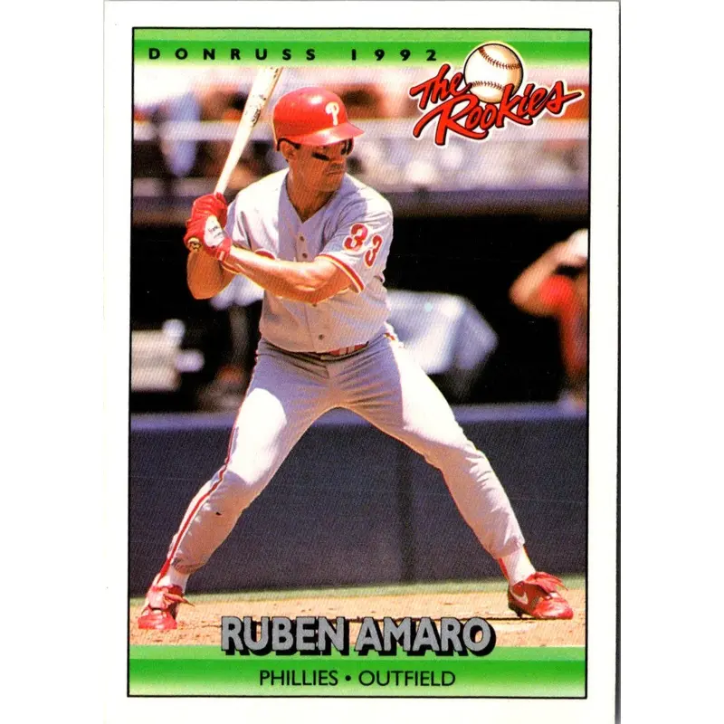 1992 Donruss The Rookies Ruben Amaro #4