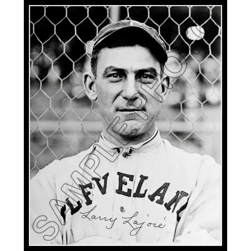 Napoleon Lajoie 8X10 Photo - Autographed 1914 Cleveland Naps - 466