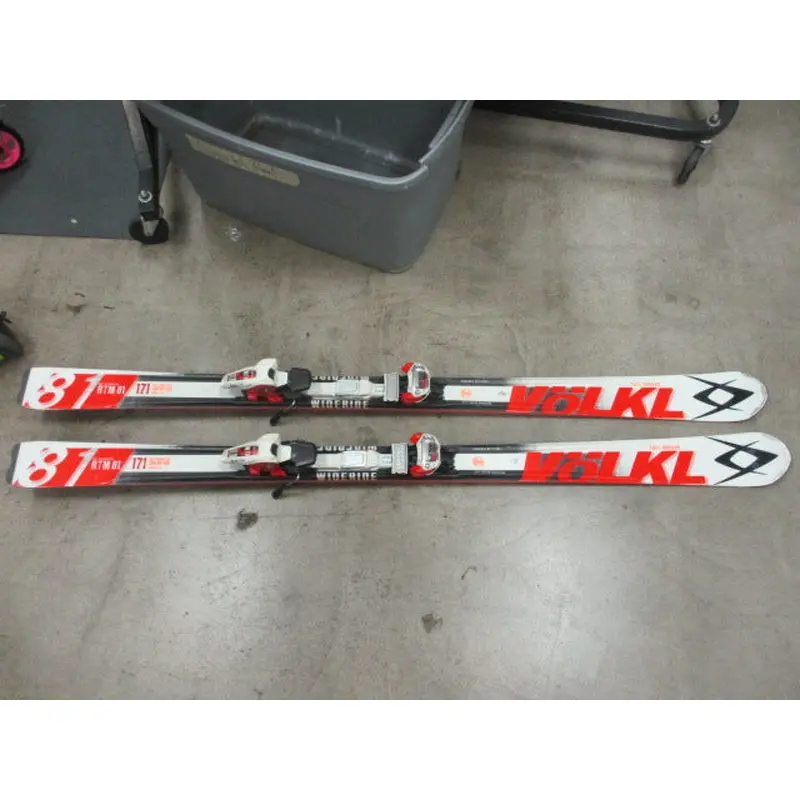 Used Volkl Full Rocker RTM81 171cm Downhill Skis With Bindings