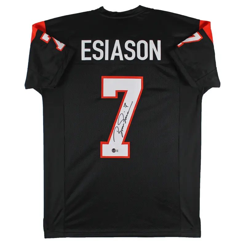 Boomer Esiason Authentic Signed Black Pro Style Jersey Autographed BAS Witnessed