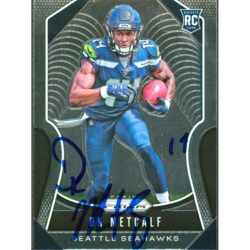 Seahawks DK Metcalf Authentic Signed 2019 Panini #343 Rookie Card BAS #WP68540