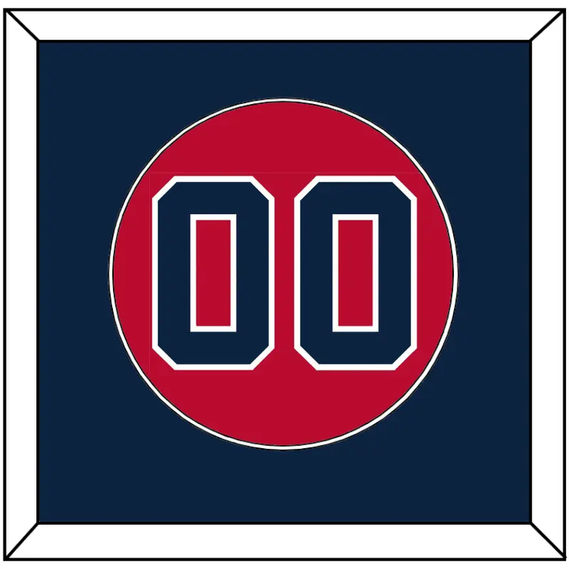Atlanta Number - Alternate Home Red - Single Mat 2