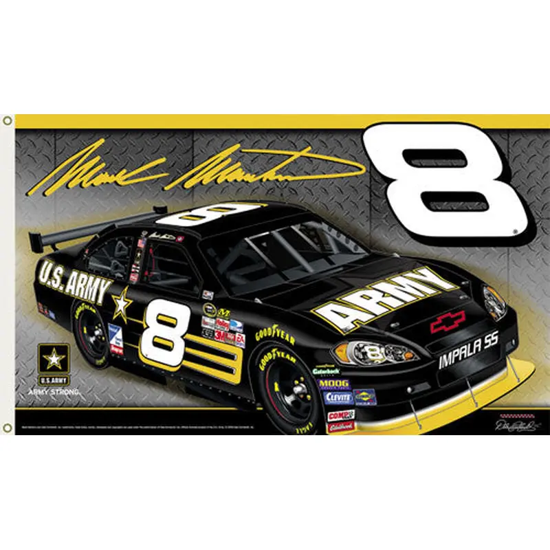 Mark Martin "Army 8" 3'x5' Flag - BSI 2008