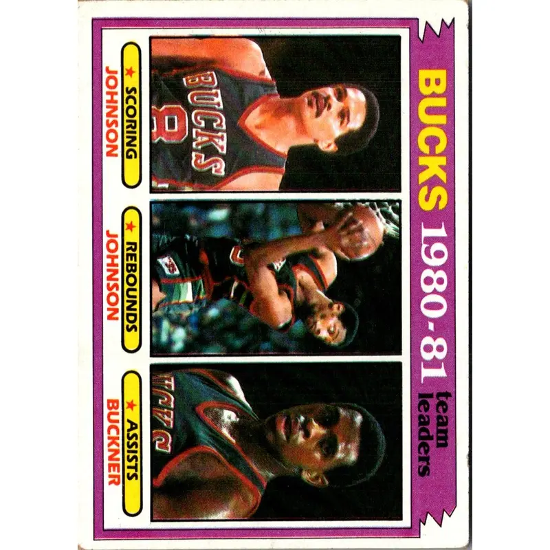 1981 Topps Marques Johnson/Mickey Johnson/Quinn Buckner #56
